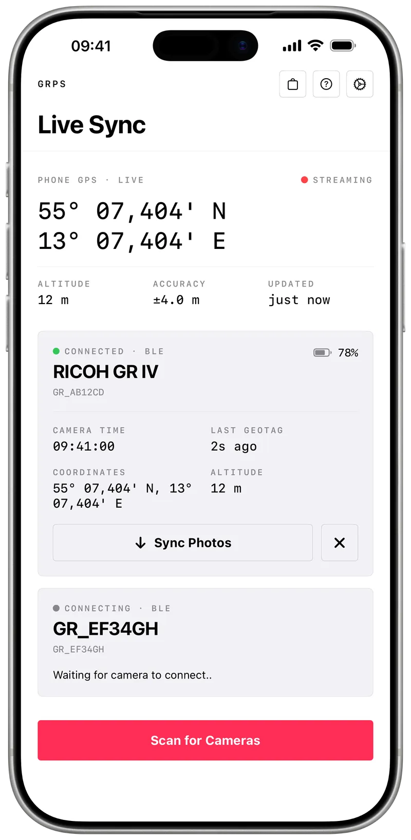GRPS running on an iPhone