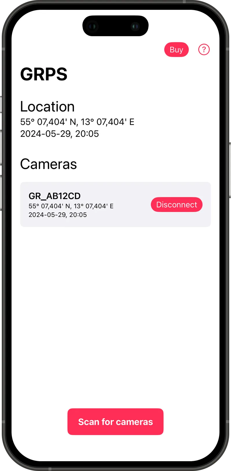 GRPS running on an iPhone